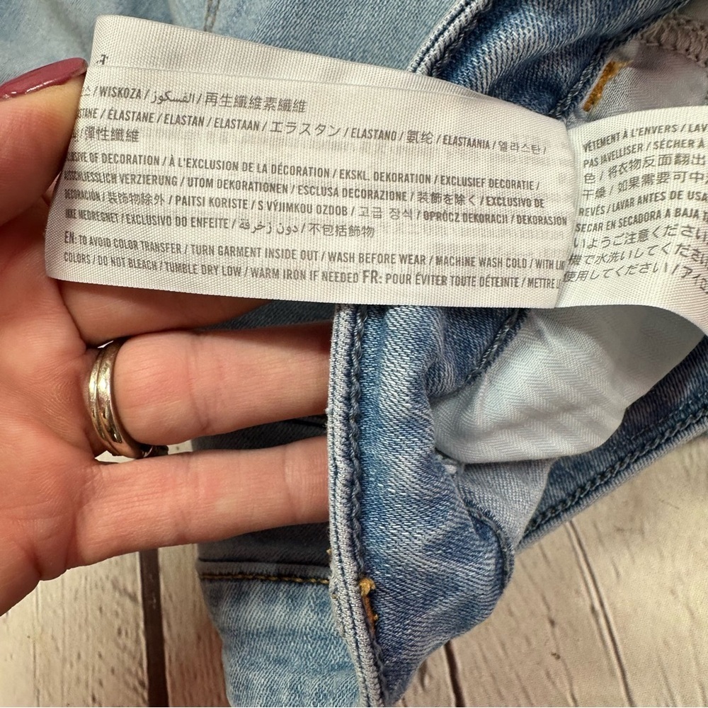 Hollister high-rise vintage flare denim Jeans jr 0R W24 casual boho festival - Picture 8 of 8